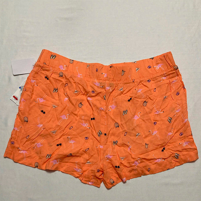 Roudelain Waistband Sleep Short Orange XL