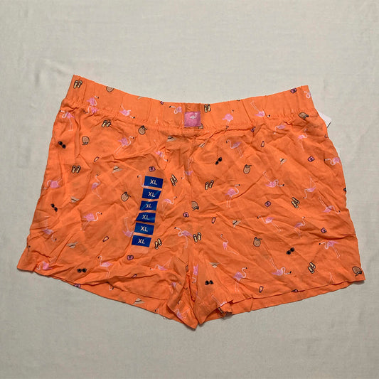 Roudelain Waistband Sleep Short Orange XL