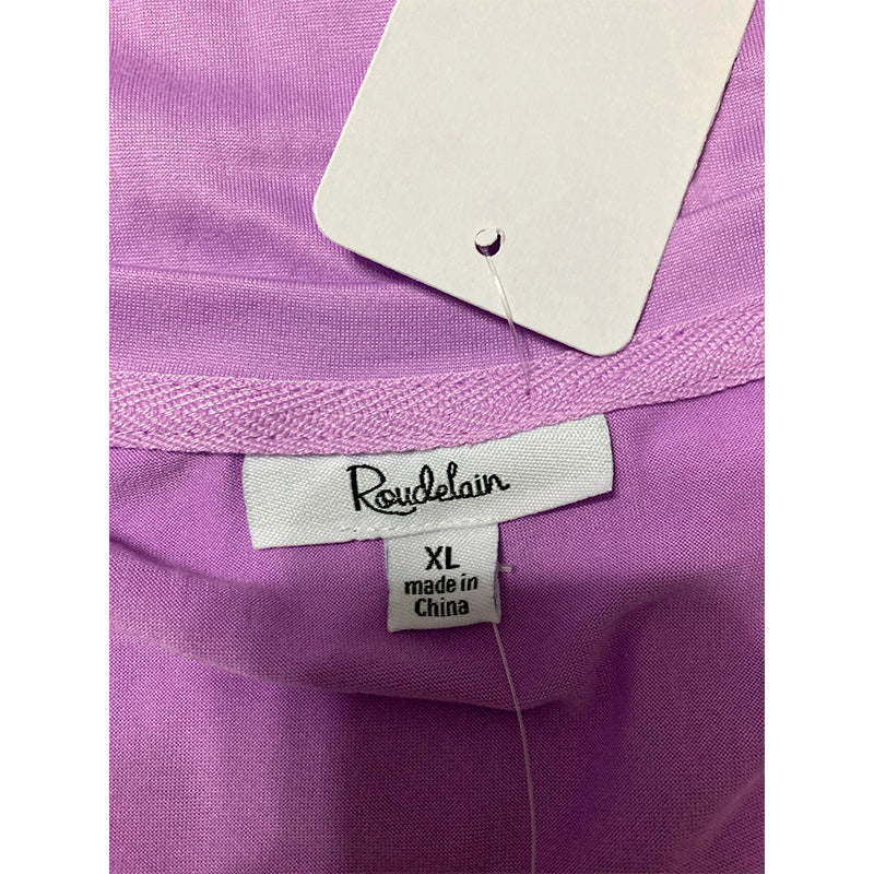 Roudelain Only Pajama Top Round Neck Purple XL