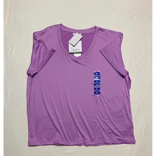 Roudelain Only Pajama Top Round Neck Purple XL