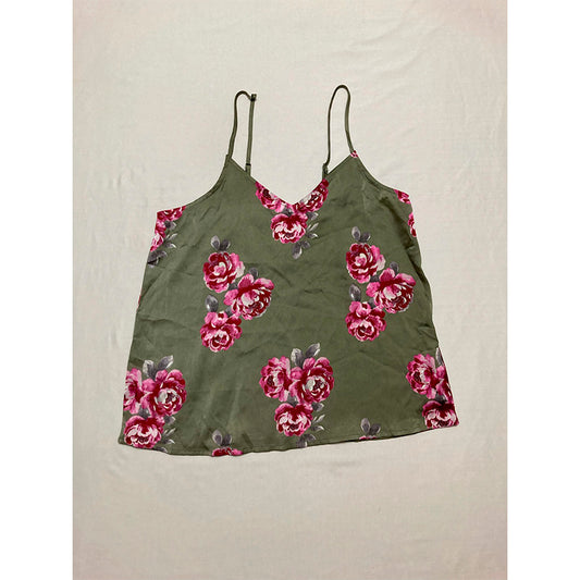 Splendid Pajama Top Only Adjustable Straps Green Olive S