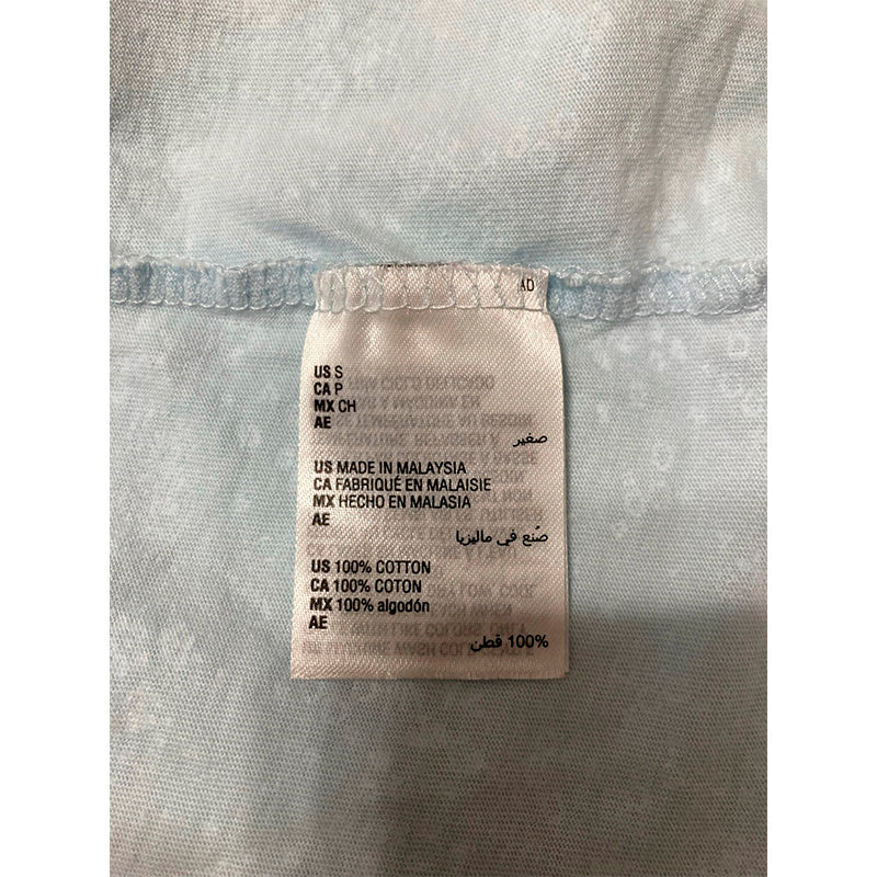 Charter Club Pajama Top Only With Buttons Blue Floral S