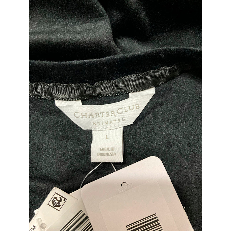 Charter Club Only Pajama Top Black L