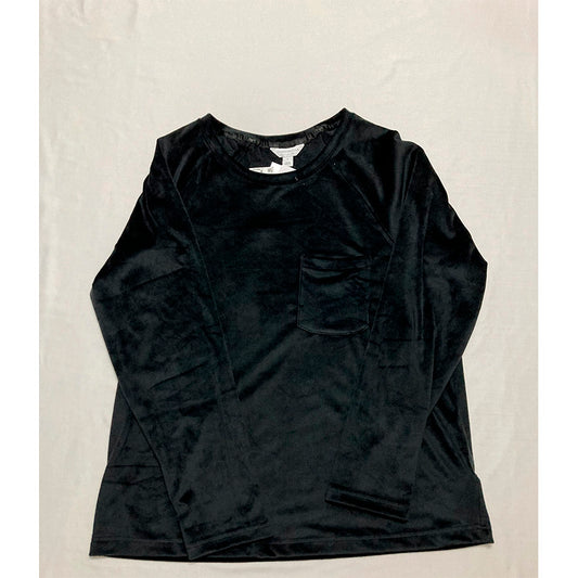 Charter Club Only Pajama Top Black L