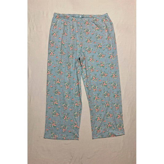 Charter Club Only Pajama Pants Only Blue Floral M