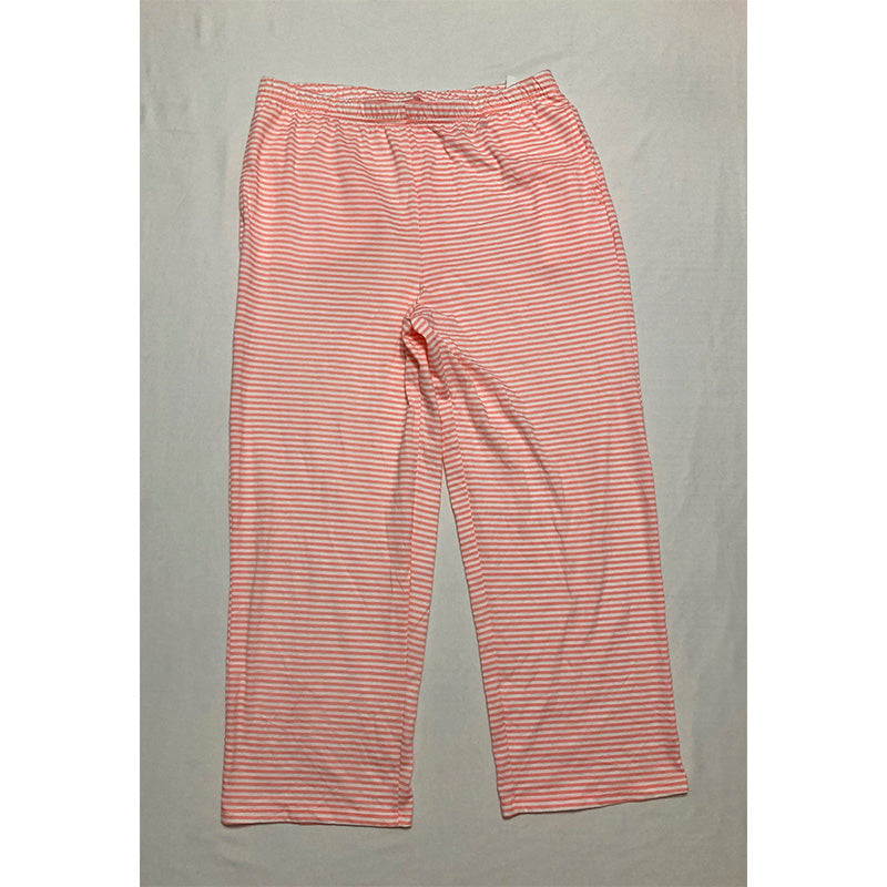 Charter Club Only Sleep Pants Striped Peach S