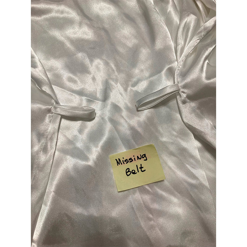 NWD Linea Donatella Bride Satin Wrap Robe White L