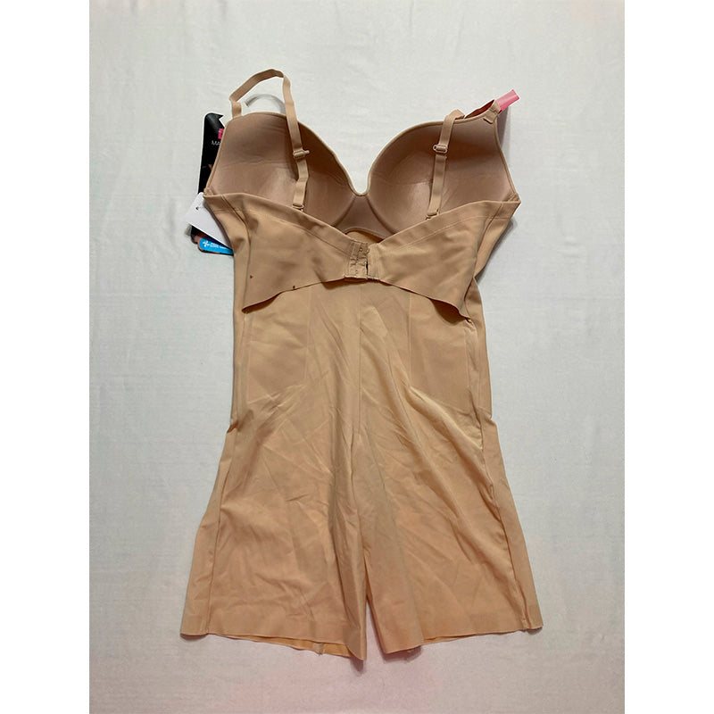 NWD Maidenform All-in-one With Built-in Bra Shapewear Nude L