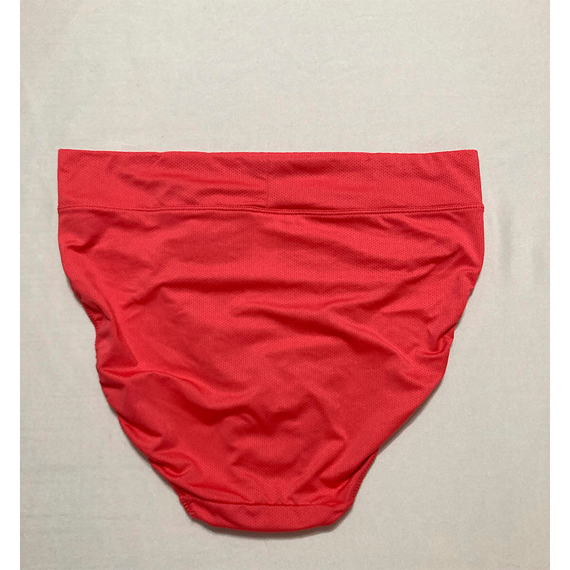 Warner's Mesh Microfiber High-Leg Underwear Red L