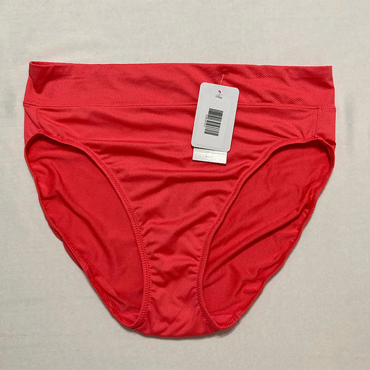 Warner's Mesh Microfiber High-Leg Underwear Red L