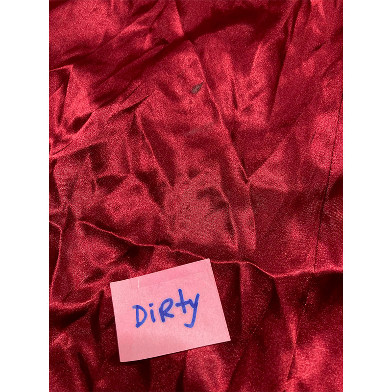 NWD Linea Donatella Wrap Robe Satin Burgundy M
