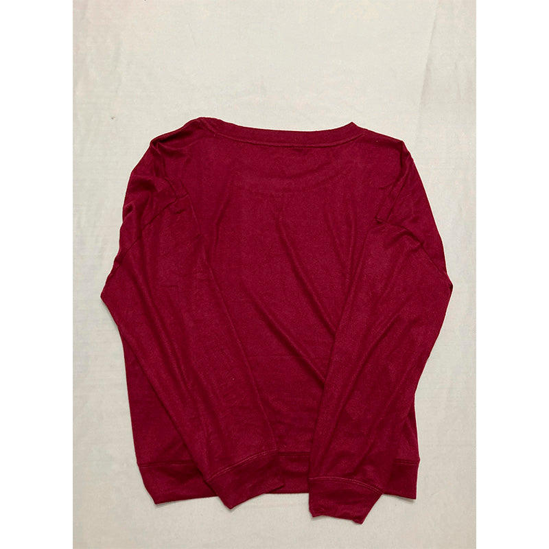 NWD Jenni Only Pajama Top Burgundy XL