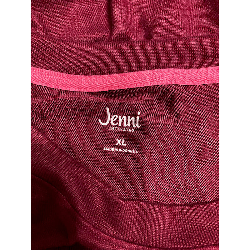 NWD Jenni Only Pajama Top Burgundy XL