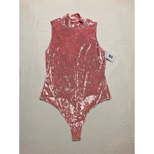 AND NOW THIS Bodysuit Turtle Neck Pink L