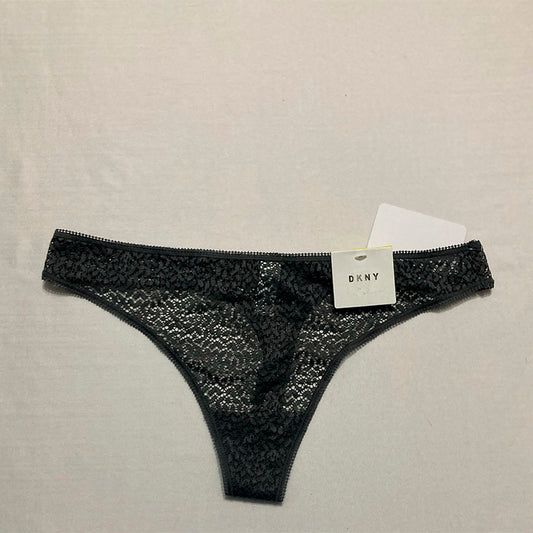 DKNY Modern Lace Thong Graphite M
