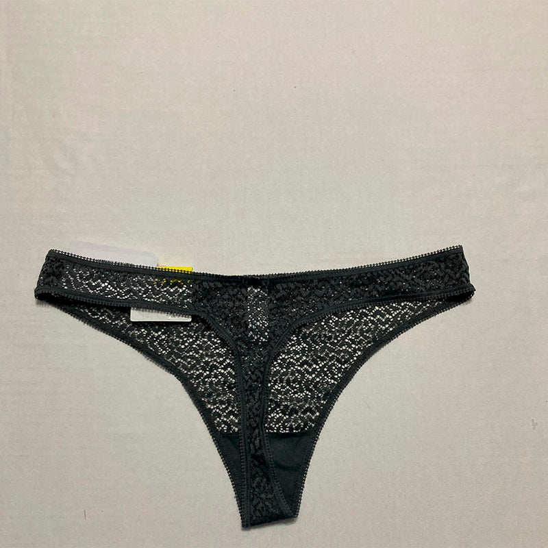 DKNY Modern Lace Thong Graphite M