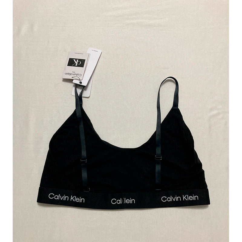 NWD Calvin Klein Cotton Unlined Bralette Black XL