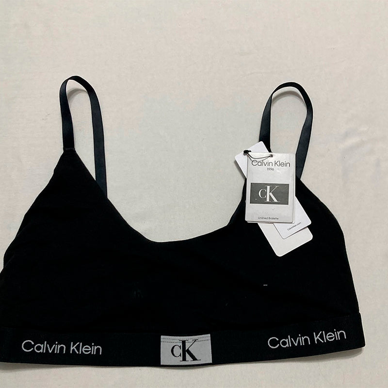 NWD Calvin Klein Cotton Unlined Bralette Black XL