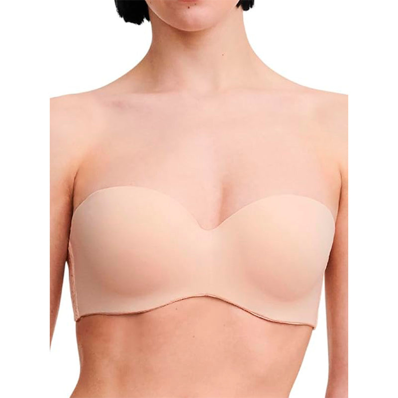 NWD Chantelle Easy Feel Norah Bra Bandeau T-Shirt Moulded Bra Nude 34DD