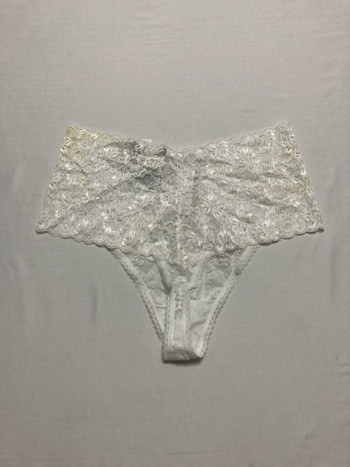 NWD Inc High Waist Lace Thong White L
