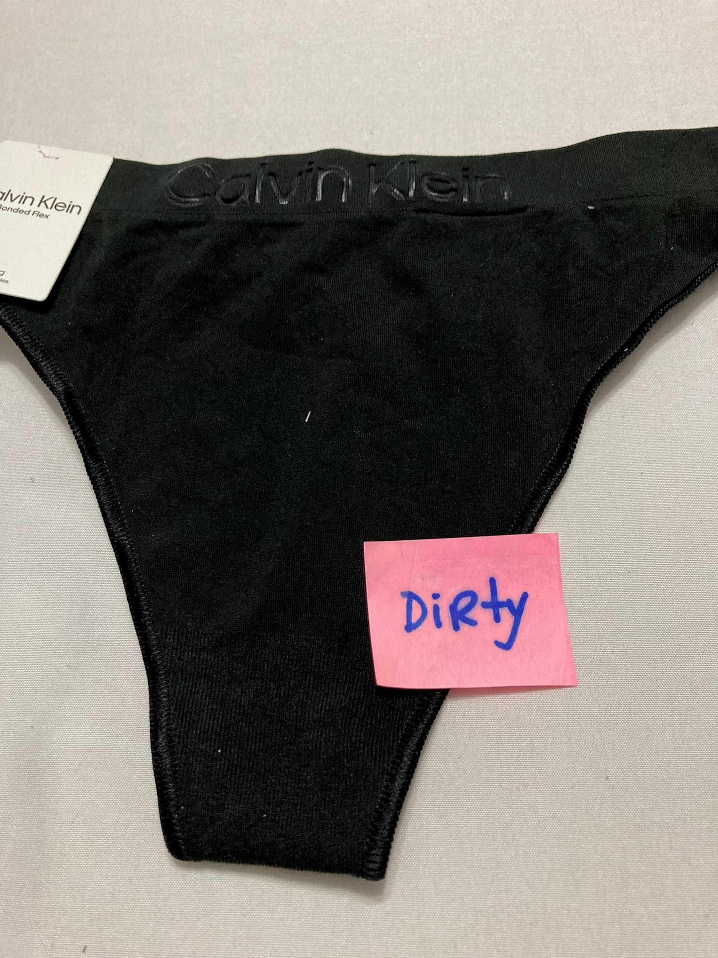 NWD Calvin Klein Bonded Flex Thong Black S