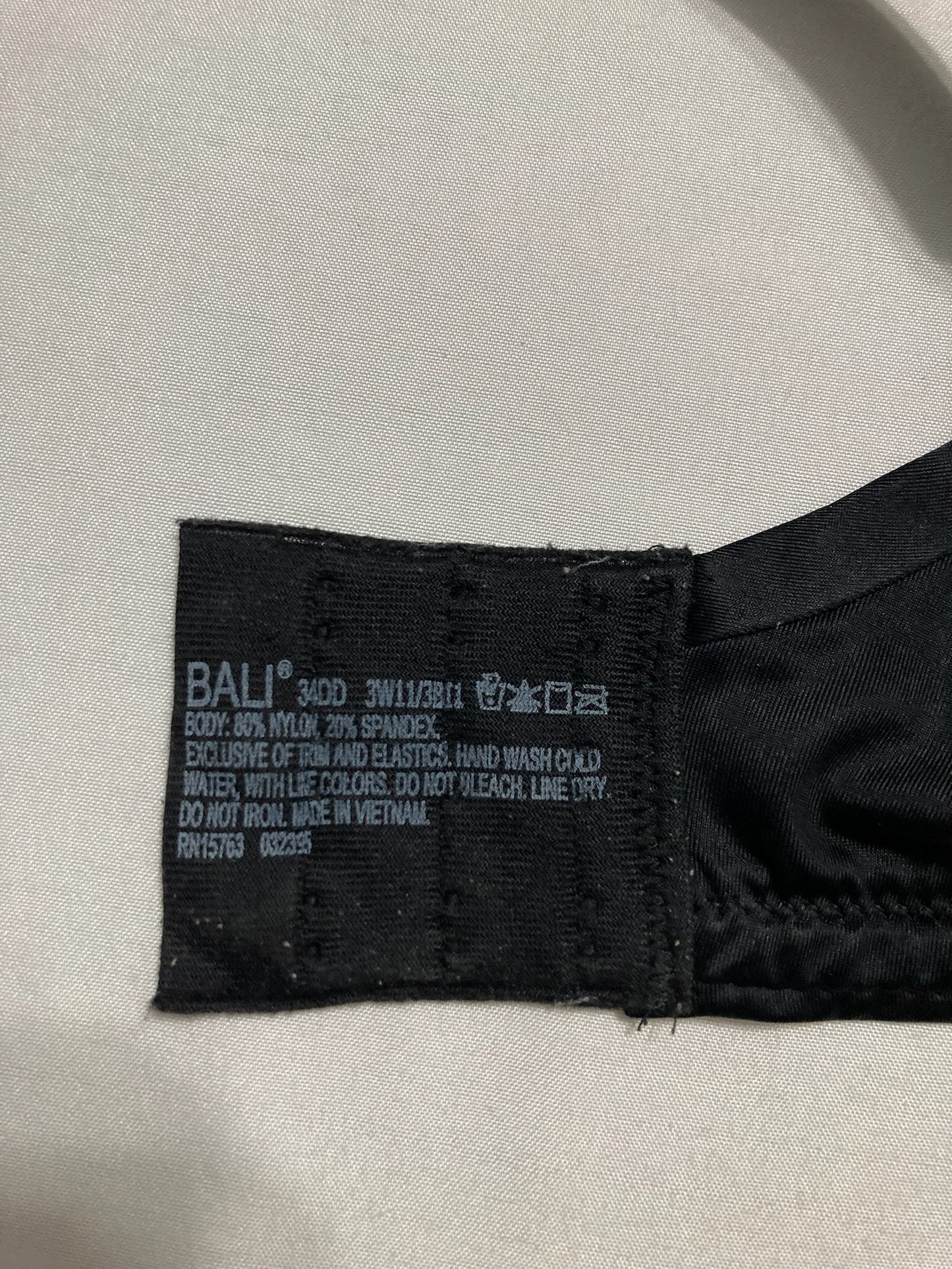 NWD Bali One Smooth U Underwire Bra Black 34DD
