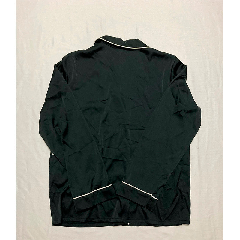 INC Only Pajama Top Long Sleeve Black S