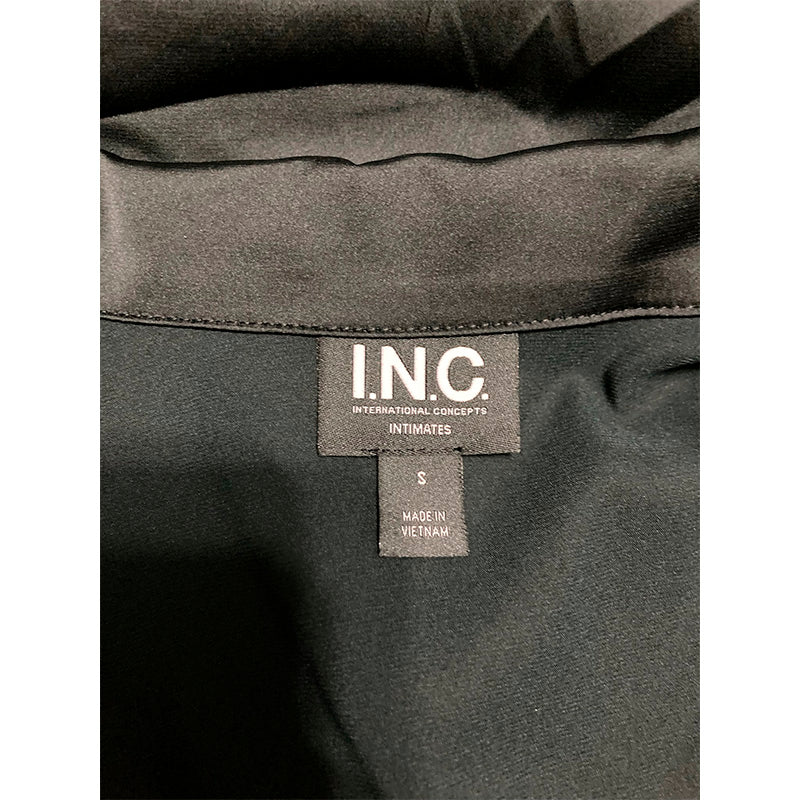 INC Only Pajama Top Long Sleeve Black S