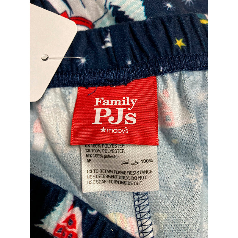 Family Pj Only Sleep Pants Navy Christmas XL