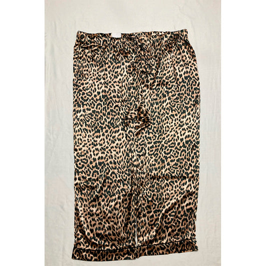 INC Only Sleep Pants Waist Band Animal Print 3X