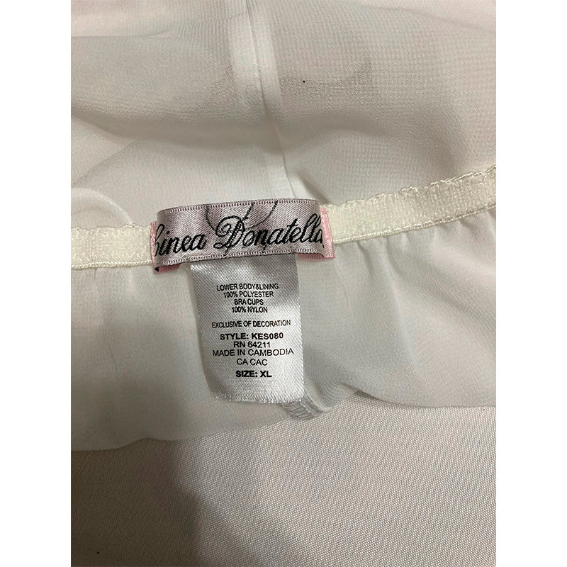 Linea Donatella Keepsake Babydoll Nightgown White XL