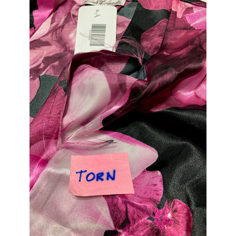 NWD Linea Donatella Wrap Robe Multicolor Floral M