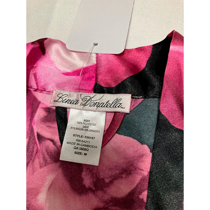 NWD Linea Donatella Wrap Robe Multicolor Floral M