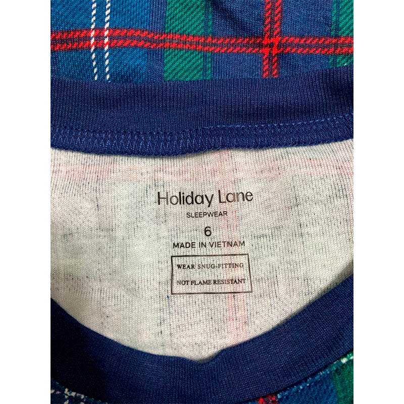 Holiday Lane Only Sleep Top Plaid Multicolor 6