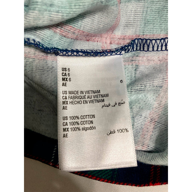 Holiday Lane Only Sleep Top Plaid Multicolor 6