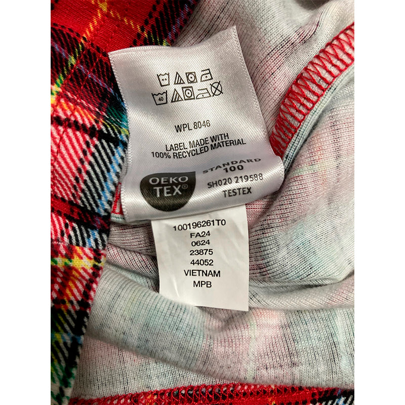 Holiday Lane Only Pajama Top Multicolor Plaid 4T