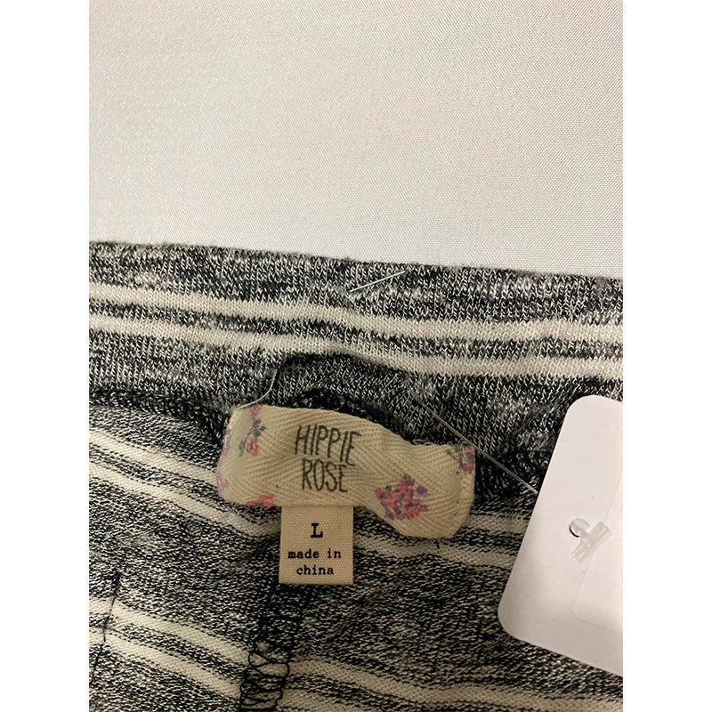 Hippie Rose Jogger Striped Grey L