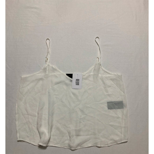 Donnakaran Top Spaguetti Straps White S