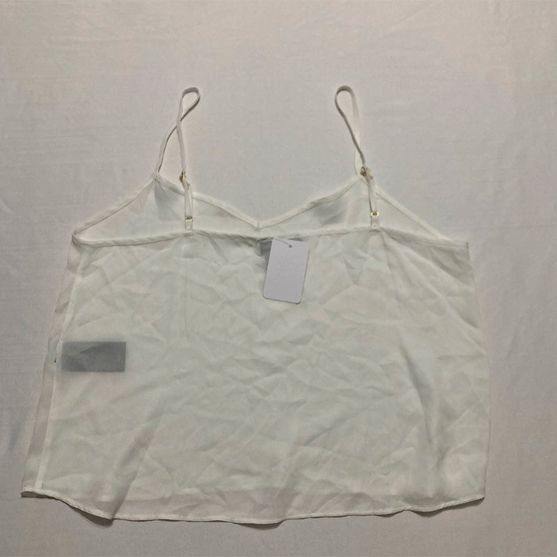 Donnakaran Top Spaguetti Straps White S