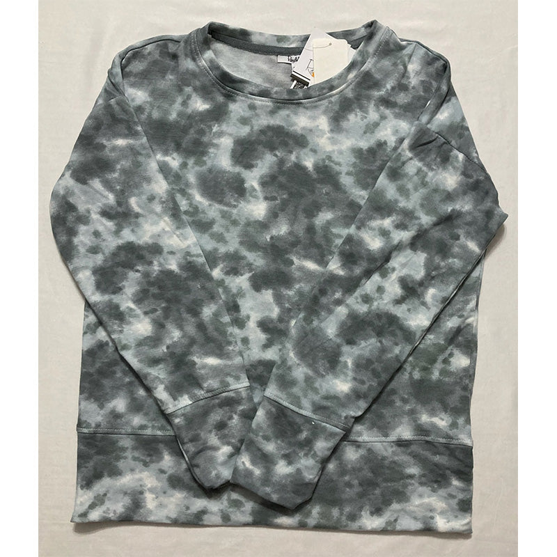 Roudelain Printed Wide-Band Sweatshirt Only Pajama Top White S