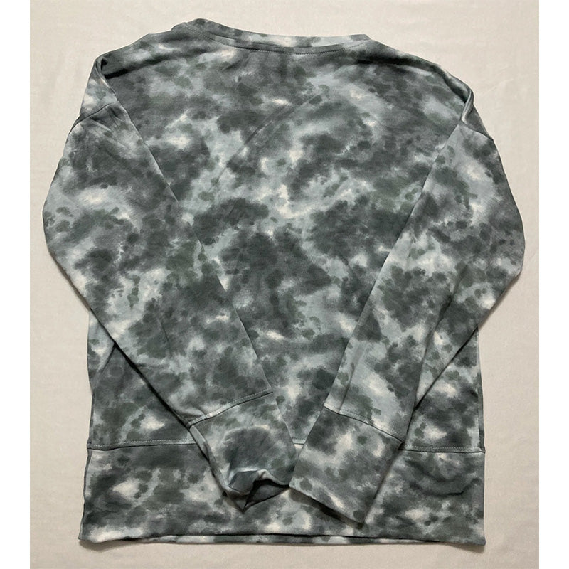 Roudelain Printed Wide-Band Sweatshirt Only Pajama Top White S