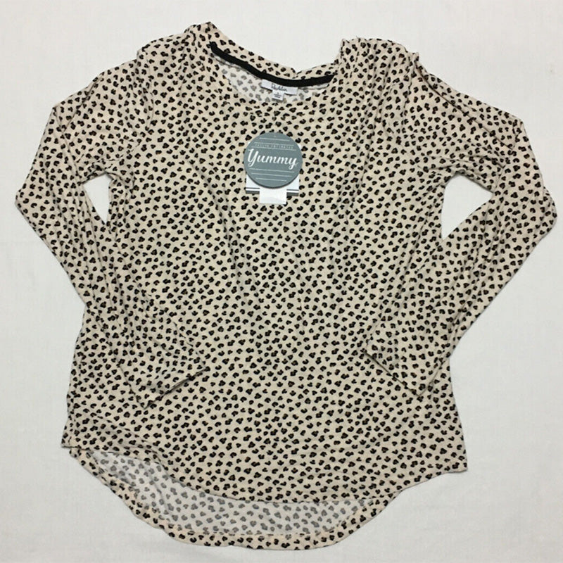 Roudelain Printed Long-Sleeve Pajama Set Beige S