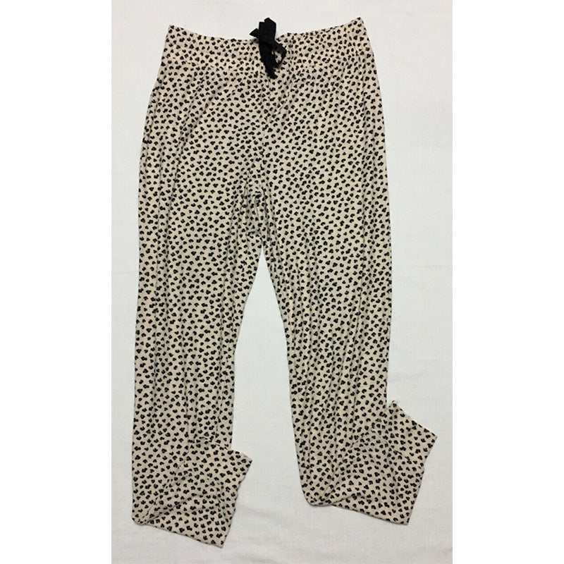 Roudelain Printed Long-Sleeve Pajama Set Beige S