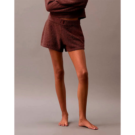Calvin klein Sleepwear plush pull-on shorts Red Wine M