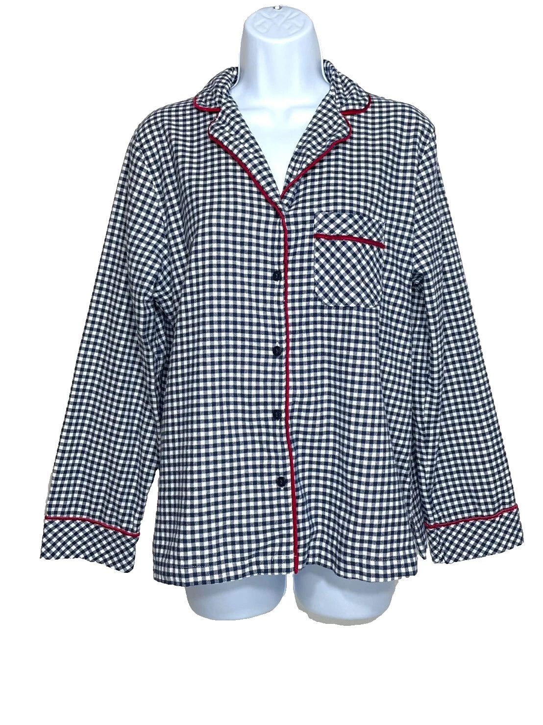 CHARTER CLUB Women's XS Cotton Flannel Pajamas Gingham Check XXL