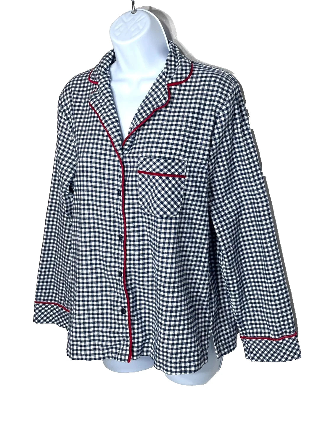 CHARTER CLUB Women's XS Cotton Flannel Pajamas Gingham Check XXL
