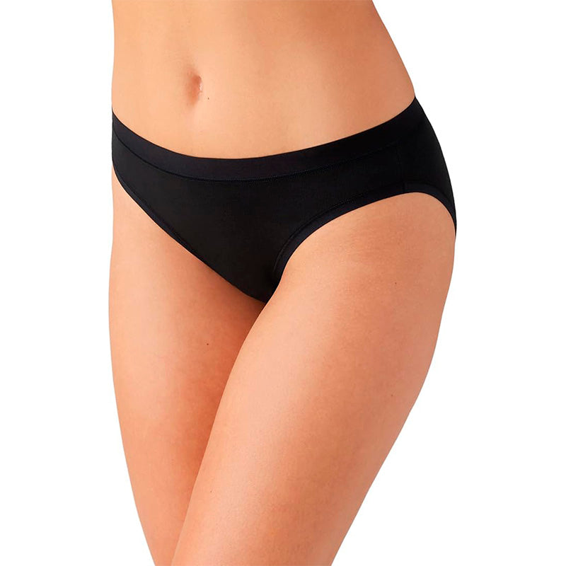 NWD Wacoal Women's Understated Cotton Bikini Panty BLACK S
