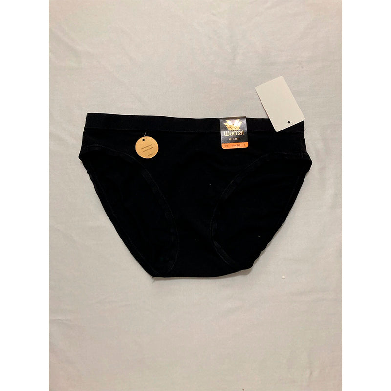NWD Wacoal Women's Understated Cotton Bikini Panty BLACK S