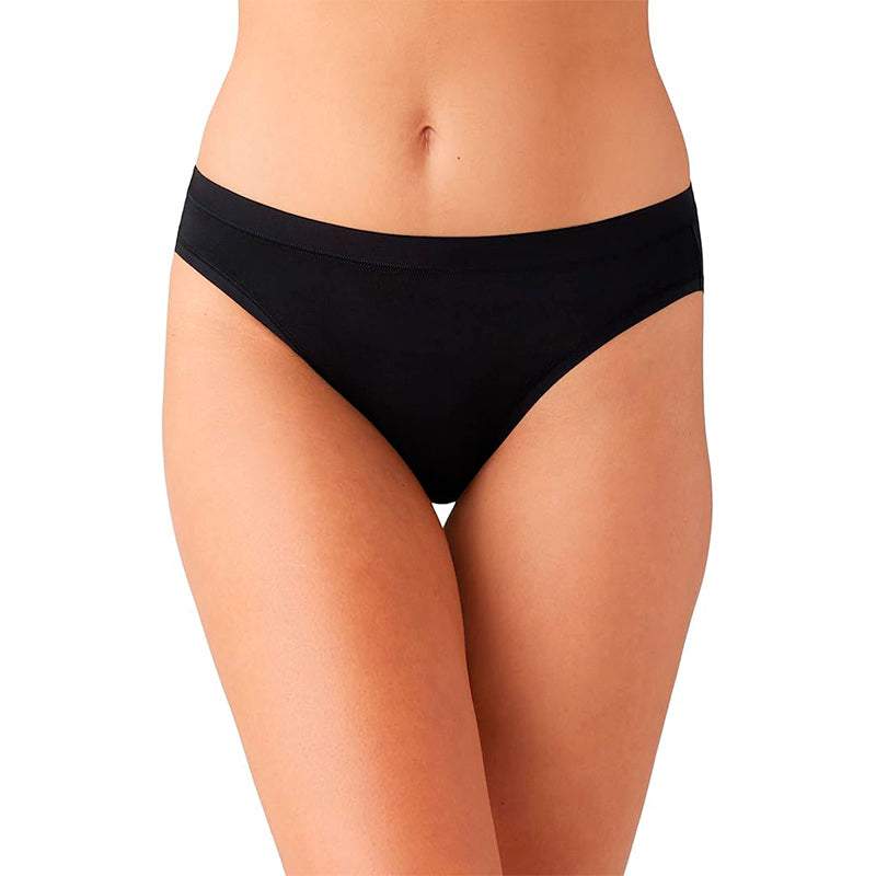 NWD Wacoal Women's Understated Cotton Bikini Panty BLACK S