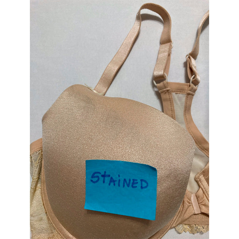 NWD Heidi Klum Smooth Racerback Lace T Shirt Bra Toasted Almond 38D